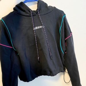 Adidas cropped hoodie - size small